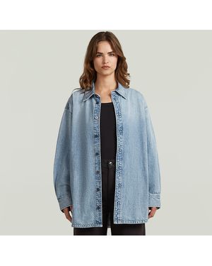 G-Star Maxi Overshirt - Blauw
