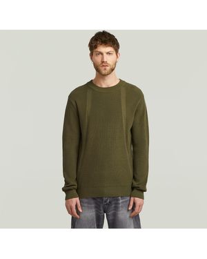 G-Star Structure Knit Pullover - Green