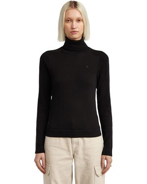 G-Star Core Turtle Slim Knit - Black