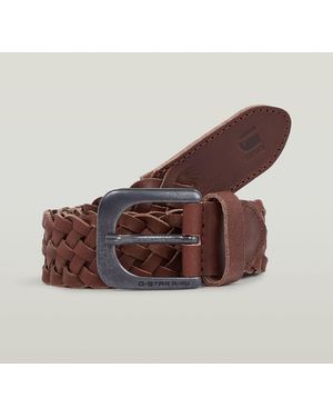 G-Star Ceinture Small Zed Braided - Marron