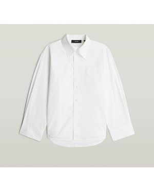 G-Star Bomber Sleeve Overhemd - Wit