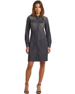 G-Star Tacoma Slim Flare Dress - Black