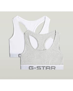 G-Star Racerback Bralette 2-Pack - White