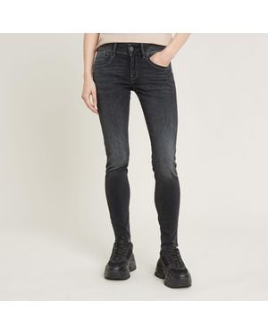 G-Star Lynn Mid Skinny Jeans - Blue