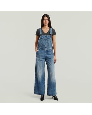 G-Star Cinch Dungaree Wide Jumpsuit - Blue