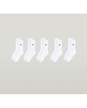 G-Star Socks 5-Pack - White