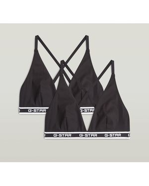 G-Star Multiway Triangle Bralette Set Van 2 - Zwart