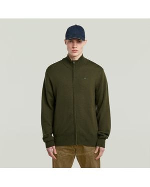 G-Star Premium Core Full Zip Knit - Grün
