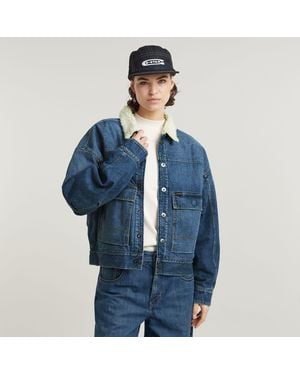 G-Star Drifter Sherpa Jacket - Blue