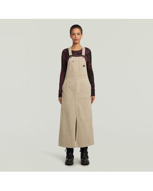 G-Star Dungaree Dress - Natural