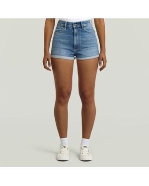 G-Star Tedie Ultra High Shorts - Blue