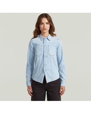 G-Star Kick Slim Overhemd - Blauw