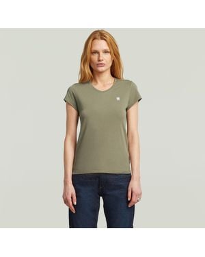 G-Star Eyben Slim V-Neck Top 2.0 - Green