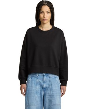 G-Star Premium Core Cropped Loose Sweater - Black