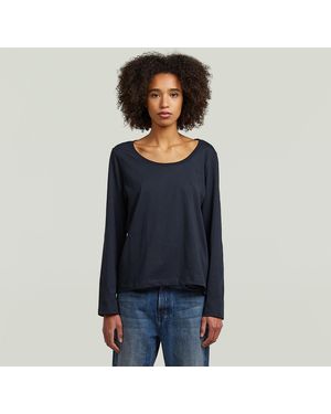 G-Star Scoop Neck Longsleeve T-Shirt - Blauw
