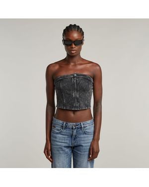G-Star Washed Corset - Gray