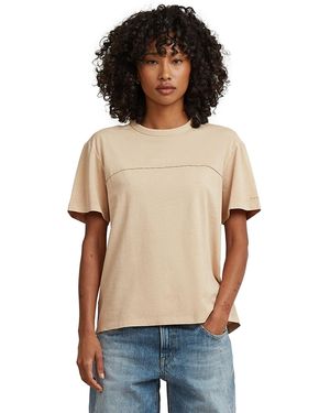 G-Star Washed Seam T-Shirt - Natural