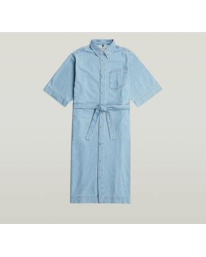 G-Star Carter Denim Shirt Dress - Blue