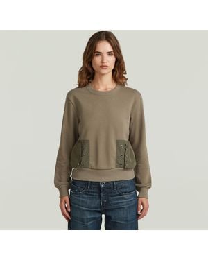 G-Star Heritage Hardware Snaps Sweater - Green