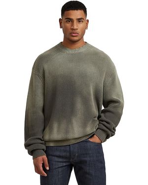 G-Star Sunfaded Loose Knit Pullover - Grey