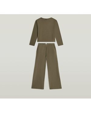 G-Star Tee And Pant Set - Green