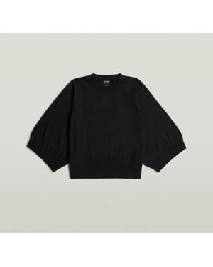 G-Star Raglan Top Long Sleeve - Black