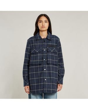 G-Star Regular Boyfriend Overshirt - Blue