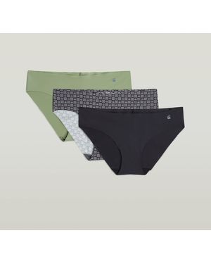 G-Star Hipster No Vpl Brief 3Er-Pack - Blau