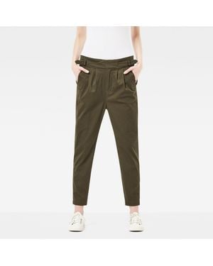 G-Star Bronson Army Mid Waist Boyfriend Pants - Green