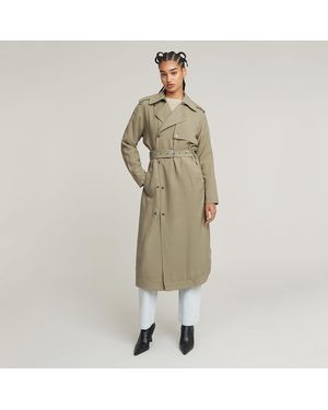 G-Star Fluid Trenchcoat - Grün
