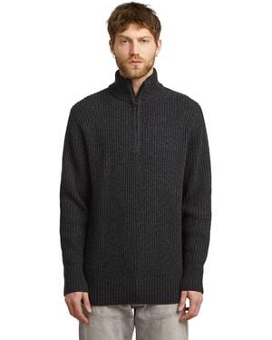 G-Star Essential Half Zip Knit - Black