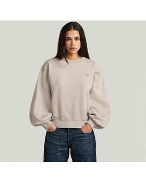 G-Star Logo Crew Sweat - Natural