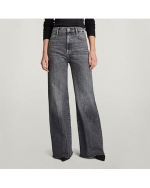 G-Star Deck Ultra High Wide Leg Jeans - Black
