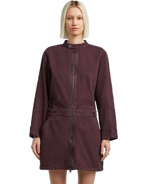 G-Star Moto Mini Dress - Purple