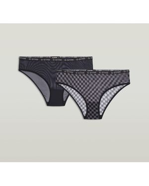 G-Star Mesh Brazilian Brief 2Er-Pack - Blau