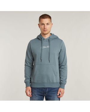 G-Star RAW Autograph Hooded Sweatshirt - Blau