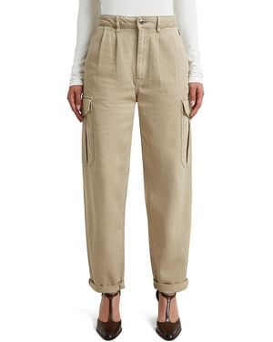 G-Star Pleated Tapered Cargo Chino - Natural