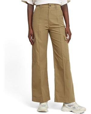 G-Star High Waist Cargo Pants - Natural