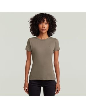 G-Star Slim Rib T-Shirt - Gray