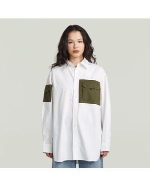 G-Star Multipocket Long Sleeve Hemd - Weiß