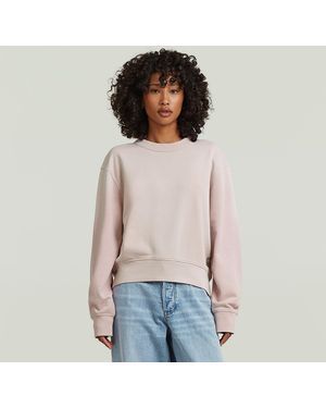 G-Star Washed Relaxed Sweater - White