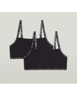 G-Star Strappy Bralette 2-Pack - Black