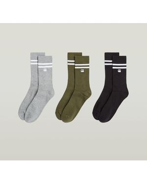 G-Star Socks Stripe 3-Pack - Green