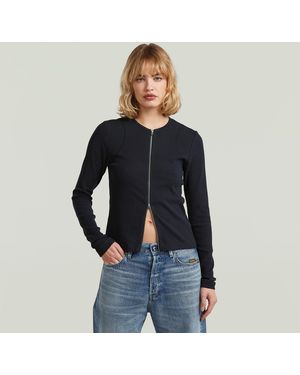 G-Star 2 Way Slim Rib T-Shirt - Zwart