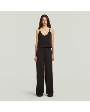 G-Star Spaghetti Strap Loose Jumpsuit - Zwart