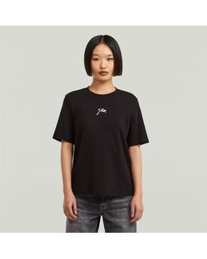 G-Star Script T-Shirt - Black