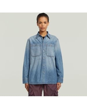 G-Star Regular 2-Pocket Shirt - Blue