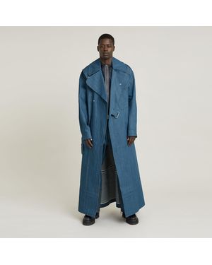 G-Star BB Trenchcoat Unisex - Blau