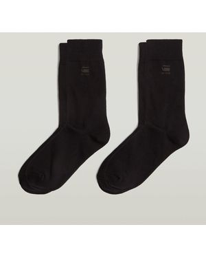 G-Star Burger Socken 2-Pack - Schwarz