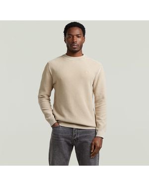 G-Star Washed Knit Pullover - Natural